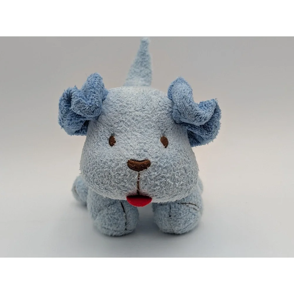 Old Navy Blue Dog‎ Puppy Plush Rattle 5 Inch Stuffed Animal Toy